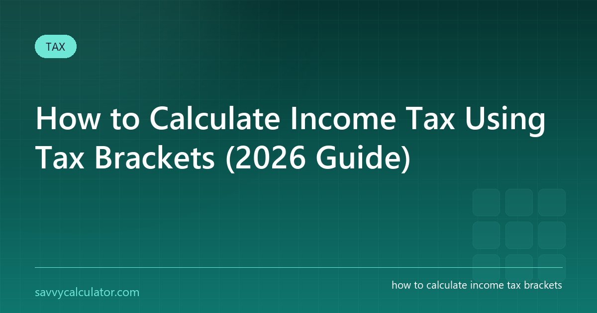 How to Calculate Income Tax Using Tax Brackets (2026 Guide)